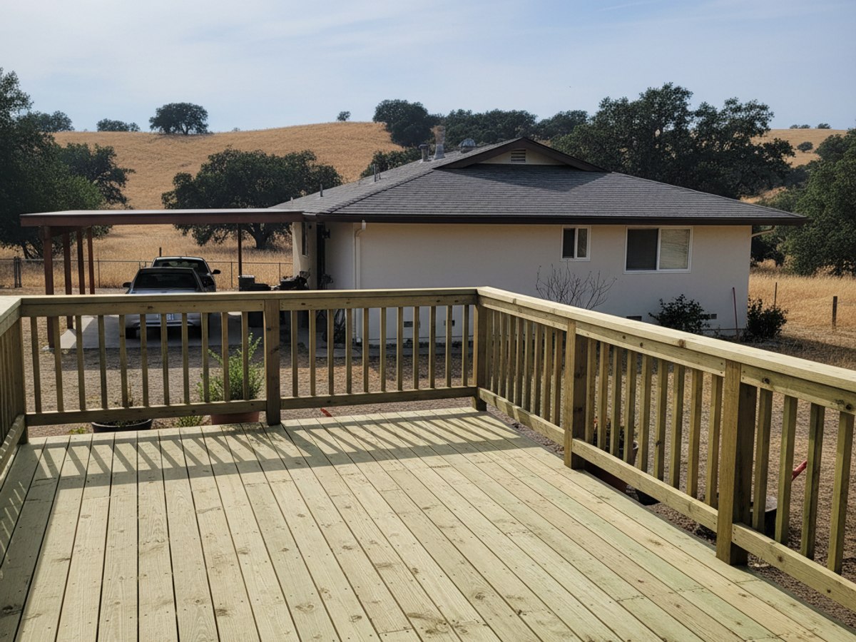 Deck Framing & Structural Repair completed by Apex Deck Solutions in Lincoln, CA