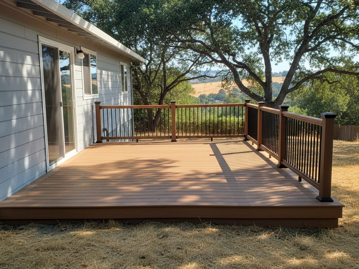 Apex Deck Solutions crew at work on a home in Folsom, CA